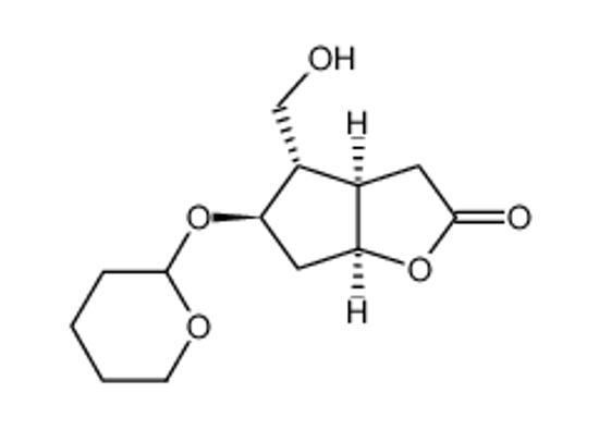 Picture of (3aR,4S,5R,6aS)-4-(hydroxymethyl)-5-(oxan-2-yloxy)-3,3a,4,5,6,6a-hexahydrocyclopenta[b]furan-2-one