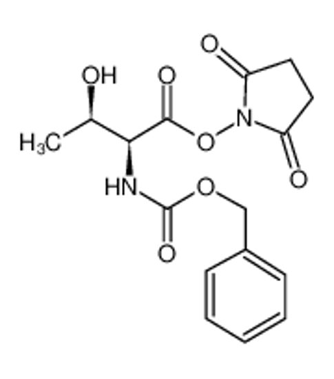 Picture of (2,5-dioxopyrrolidin-1-yl) (2S,3R)-3-hydroxy-2-(phenylmethoxycarbonylamino)butanoate
