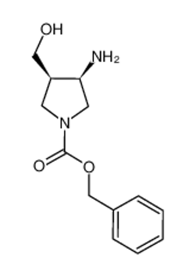 Picture of Benzyl cis-3-amino-4-(hydroxymethyl)-1-pyrrolidinecarboxylate