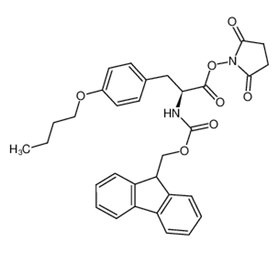 Picture of (2,5-dioxopyrrolidin-1-yl) (2S)-2-(9H-fluoren-9-ylmethoxycarbonylamino)-3-[4-[(2-methylpropan-2-yl)oxy]phenyl]propanoate