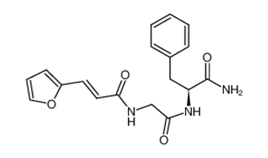 Picture of (2S)-2-[[2-[3-(furan-2-yl)prop-2-enoylamino]acetyl]amino]-3-phenylpropanamide
