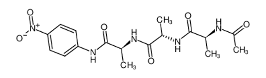 Picture of (2S)-2-acetamido-N-[(2S)-1-[[(2S)-1-(4-nitroanilino)-1-oxopropan-2-yl]amino]-1-oxopropan-2-yl]propanamide