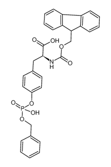 Picture of 2-[9H-fluoren-9-ylmethoxycarbonyl(phosphono)amino]-3-(4-phenylmethoxyphenyl)propanoic acid