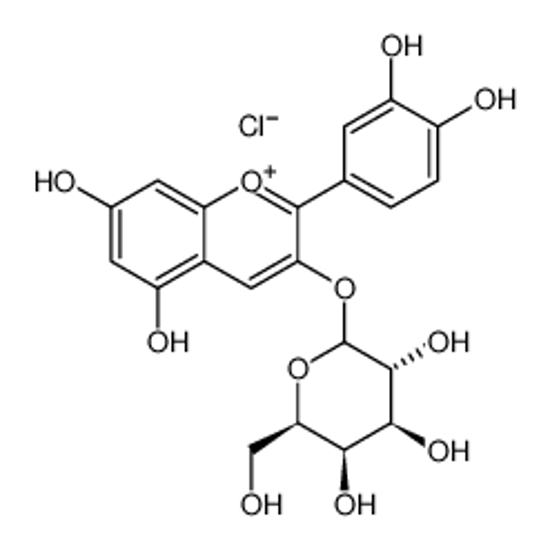 Изображение cyanidin 3-O-β-D-galactoside chloride