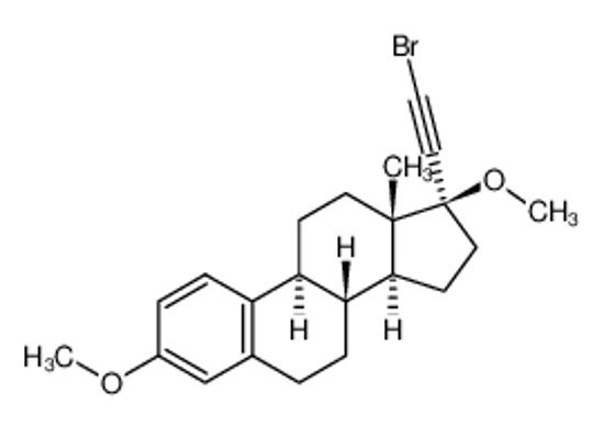 Picture of (8S,9S,13S,14S)-17-(2-bromoethynyl)-3,17-dimethoxy-13-methyl-7,8,9,11, 12,14,15,16-octahydro-6H-cyclopenta[a]phenanthrene
