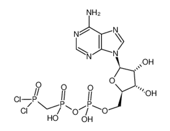 Picture of 5'-ADENYLIC ACID, MONOANHYDRIDE WITH (DICHLOROPHOSPHONOMETHYL)PHOSPHONIC ACID