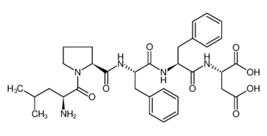 Picture of (2S)-2-[[(2S)-2-[[(2S)-2-[[(2S)-1-[(2S)-2-amino-4-methylpentanoyl]pyrrolidine-2-carbonyl]amino]-3-phenylpropanoyl]amino]-3-phenylpropanoyl]amino]butanedioic acid