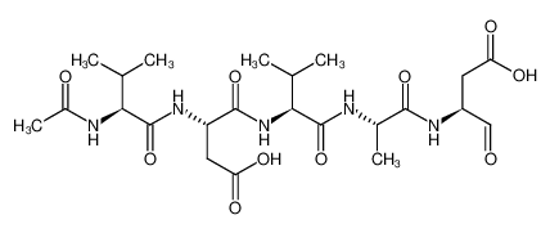 Picture of (3S)-3-[[(2S)-2-acetamido-3-methylbutanoyl]amino]-4-[[(2S)-1-[[(2S)-1-[[(2S)-1-carboxy-3-oxopropan-2-yl]amino]-1-oxopropan-2-yl]amino]-3-methyl-1-oxobutan-2-yl]amino]-4-oxobutanoic acid