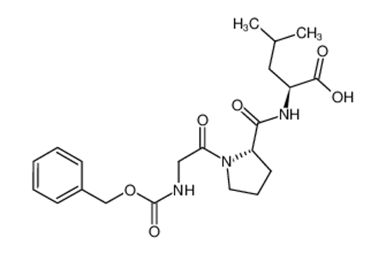 Picture of (2S)-4-methyl-2-[[(2S)-1-[2-(phenylmethoxycarbonylamino)acetyl]pyrrolidine-2-carbonyl]amino]pentanoic acid