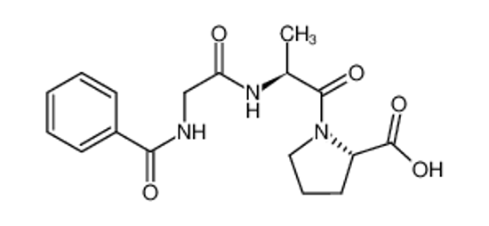 Picture of (2S)-1-[(2S)-2-[(2-benzamidoacetyl)amino]propanoyl]pyrrolidine-2-carboxylic acid