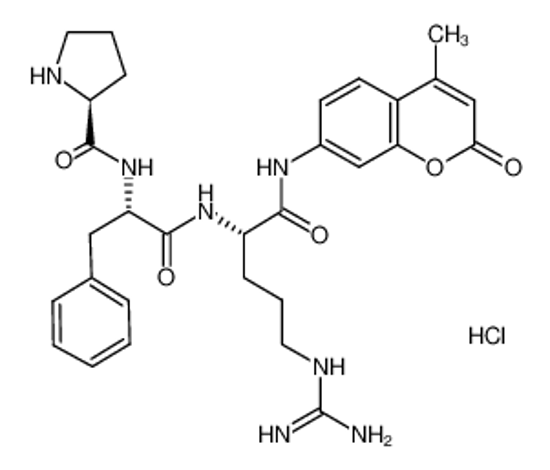 Picture of PRO-PHE-ARG 7-AMIDO-4-METHYLCOUMARIN HYDROCHLORIDE