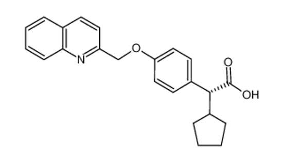 Imagem de (2R)-2-cyclopentyl-2-[4-(quinolin-2-ylmethoxy)phenyl]acetic acid