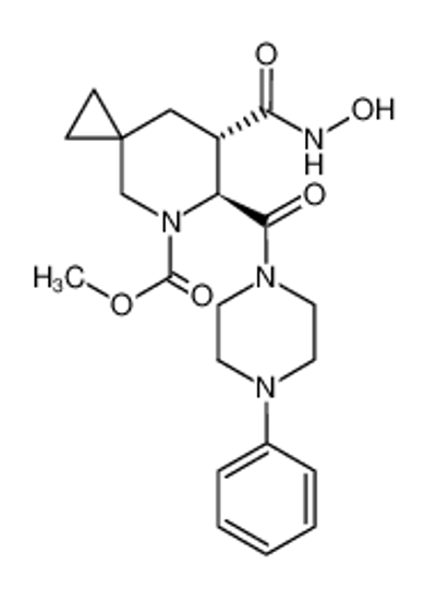Picture of methyl (6S,7S)-7-(hydroxycarbamoyl)-6-(4-phenylpiperazine-1-carbonyl)-5-azaspiro[2.5]octane-5-carboxylate