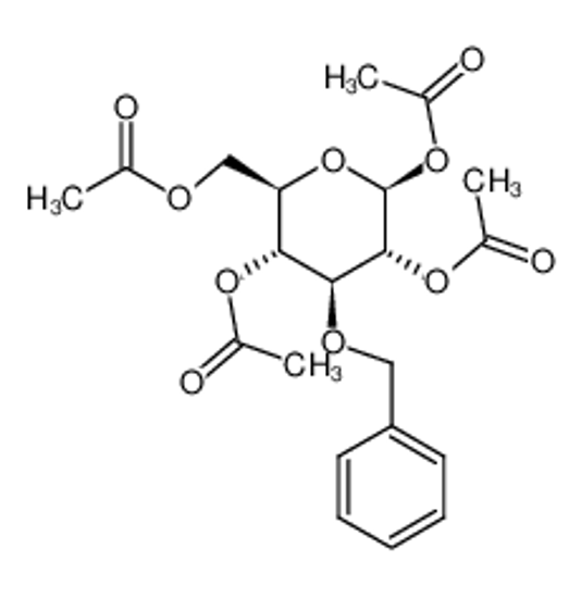 Picture of [(2R,3R,4S,5R,6S)-3,5,6-triacetyloxy-4-phenylmethoxyoxan-2-yl]methyl acetate