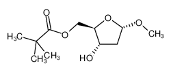 Picture of METHYL-2-DEOXY-5-O-PIVALOYL-α-D-ERYTHRO-PENTOFURANOSIDE