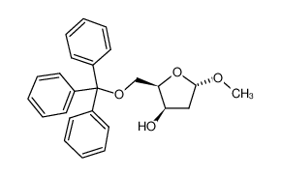 Imagem de METHYL-2-DEOXY-5-O-TRIPHENYLMETHYL-α-D-THREO-PENTOFURANOSIDE