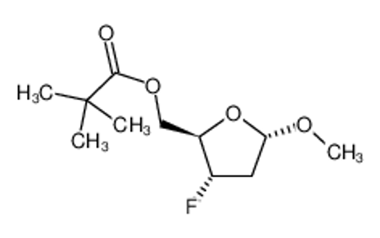 Picture of [(2R,3S,5S)-3-fluoro-5-methoxyoxolan-2-yl]methyl 2,2-dimethylpropanoate