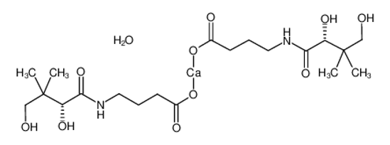 Picture of CALCIUM D-(+)-4-(2,4-DIHYDROXY-3,3-DIMETHYLBUTYLAMIDO)BUTYRATE HEMIHYDRATE