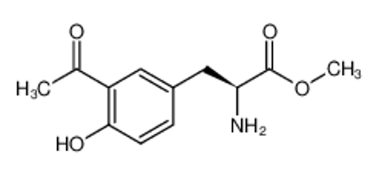 Picture of (S)-3-(3-ACETYL-4-HYDROXY-PHENYL)-2-AMINO-PROPIONIC ACID METHYL ESTER