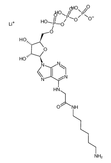 Picture of N6-([6-AMINOHEXYL]CARBAMOYL-METHYL)ADENOSINE 5'-TRIPHOSPHATE LITHIUM SALT