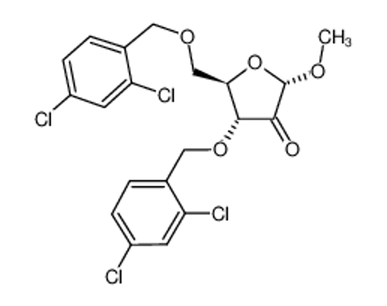 Picture of 1-O-Methyl-3,5-bis-O-[(2,4-dichlorophenyl)methyl]-α-D-erthro-pentofuranoside-2-ulose