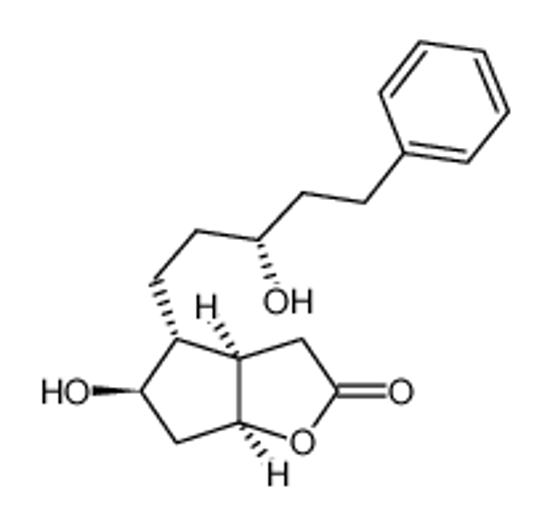 Picture of (3aR,4R,5R,6aS)-5-hydroxy-4-[(3R)-3-hydroxy-5-phenylpentyl]-3,3a,4,5,6,6a-hexahydrocyclopenta[b]furan-2-one