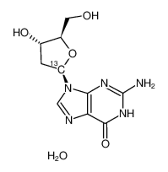 Изображение [1'-13C]2'-DEOXYGUANOSINE MONOHYDRATE