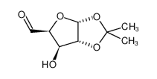 Picture of (3aR,5S,6S,6aR)-6-hydroxy-2,2-dimethyl-3a,5,6,6a-tetrahydrofuro[2,3-d][1,3]dioxole-5-carbaldehyde