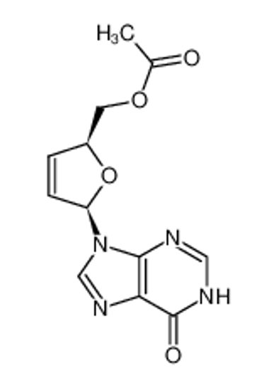 Picture of 2',3'-Didehydro-2',3'-dideoxy-5'-acetate inosine