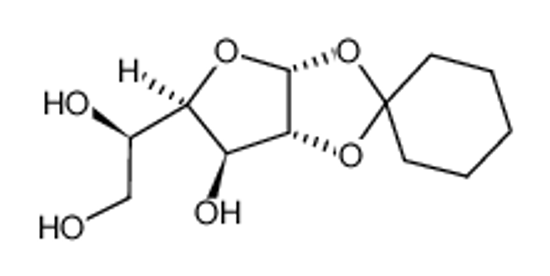 Picture of (1R)-1-[(3aR,5R,6S,6aR)-6-hydroxyspiro[3a,5,6,6a-tetrahydrofuro[2,3-d][1,3]dioxole-2,1'-cyclohexane]-5-yl]ethane-1,2-diol