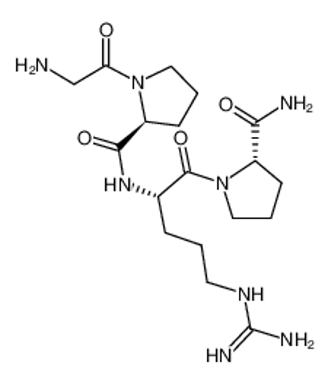 Picture of (2S)-1-(2-aminoacetyl)-N-[(2S)-1-[(2S)-2-carbamoylpyrrolidin-1-yl]-5-(diaminomethylideneamino)-1-oxopentan-2-yl]pyrrolidine-2-carboxamide