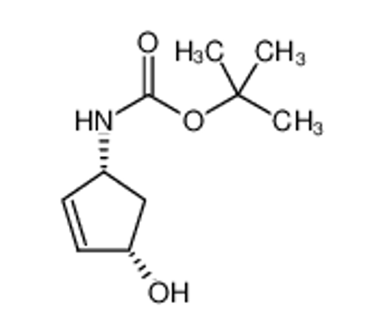 Picture of [(1R,4S)-4-HYDROXY-2-CYCLOPENTEN-1-YL]CARBAMIC ACID, 1,1-DIMETHYLETHYL ESTER