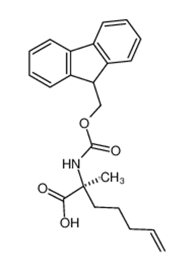 Picture of (2S)-2-(9H-fluoren-9-ylmethoxycarbonylamino)-2-methylhept-6-enoic acid