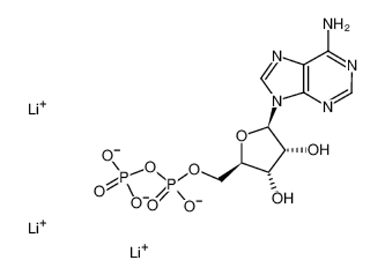 Picture of trilithium,[[(2R,3S,4R,5R)-5-(6-aminopurin-9-yl)-3,4-dihydroxyoxolan-2-yl]methoxy-oxidophosphoryl] phosphate