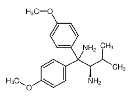 Picture of (2R)-1,1-bis(4-methoxyphenyl)-3-methylbutane-1,2-diamine