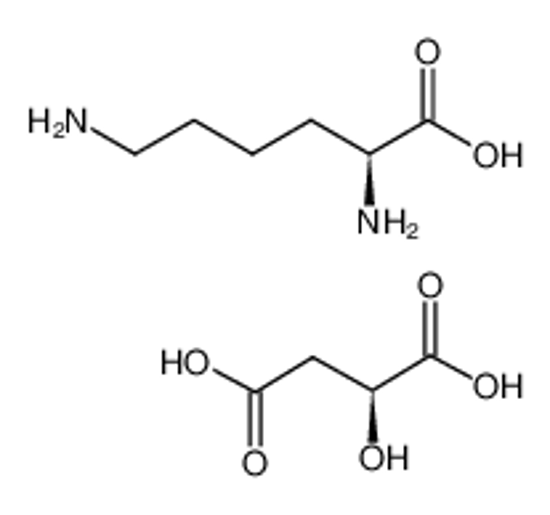 Изображение (2S)-2,6-diaminohexanoic acid,(2S)-2-hydroxybutanedioic acid
