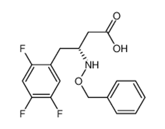 Picture of (3R)-3-(phenylmethoxyamino)-4-(2,4,5-trifluorophenyl)butanoic acid