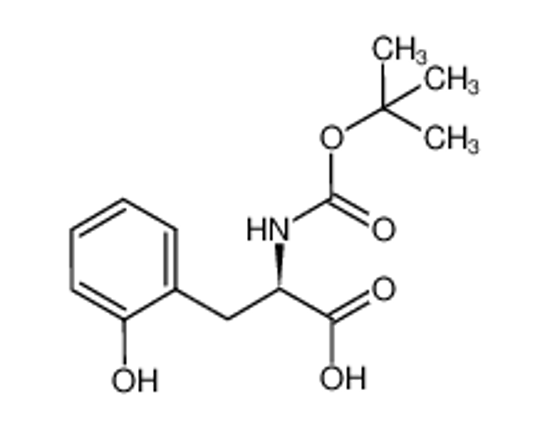 Изображение (R)-2-TERT-BUTOXYCARBONYLAMINO-3-(2-HYDROXY-PHENYL)-PROPIONIC ACID