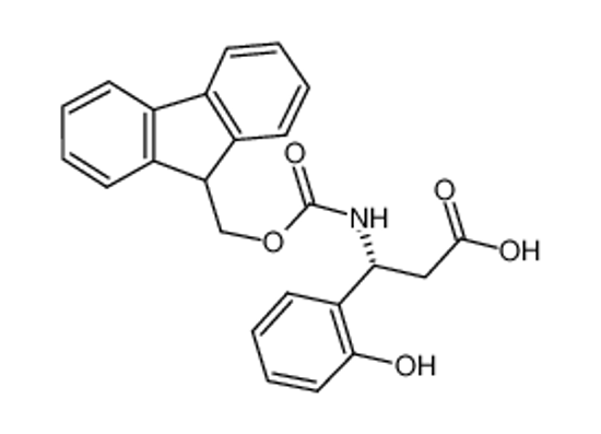 Picture of (3R)-3-(9H-fluoren-9-ylmethoxycarbonylamino)-3-(2-hydroxyphenyl)propanoic acid