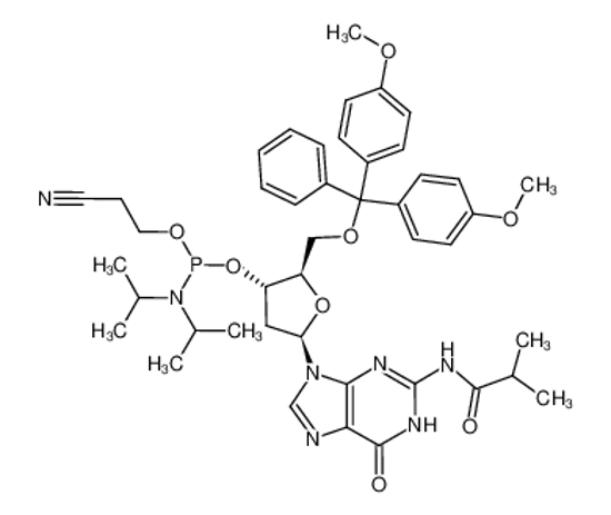 Picture of DMT-dG(ib) Phosphoramidite