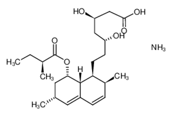 Picture of azanium,7-[2,6-dimethyl-8-(2-methylbutanoyloxy)-1,2,6,7,8,8a-hexahydronaphthalen-1-yl]-3,5-dihydroxyheptanoate