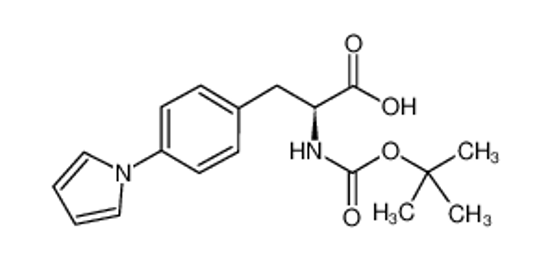 Picture of (2S)-2-[(2-methylpropan-2-yl)oxycarbonylamino]-3-(4-pyrrol-1-ylphenyl)propanoic acid