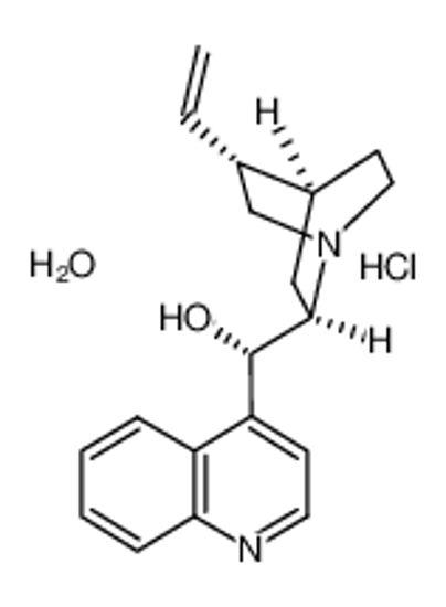 Picture of (S)-[(2R,4S,5R)-5-ethenyl-1-azabicyclo[2.2.2]octan-2-yl]-quinolin-4-ylmethanol,hydrate,hydrochloride