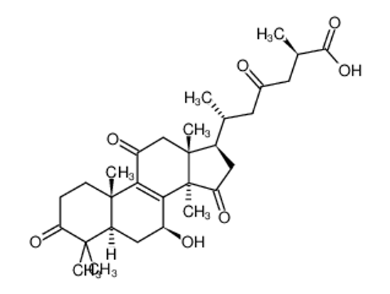 Picture of (2R,6R)-6-[(5R,7S,10S,13R,14R,17R)-7-hydroxy-4,4,10,13,14-pentamethyl-3,11,15-trioxo-1,2,5,6,7,12,16,17-octahydrocyclopenta[a]phenanthren-17-yl]-2-methyl-4-oxoheptanoic acid