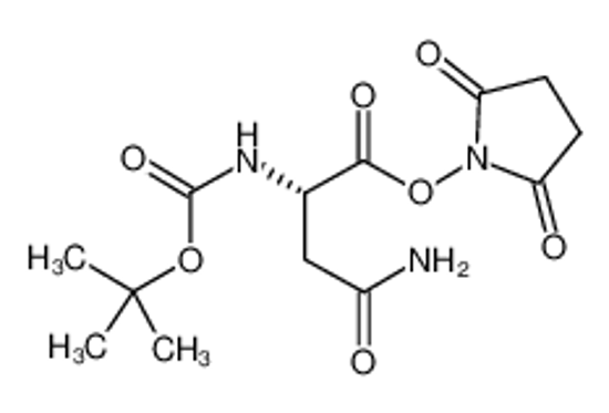 Picture of (2,5-dioxopyrrolidin-1-yl) 4-amino-2-[(2-methylpropan-2-yl)oxycarbonylamino]-4-oxobutanoate