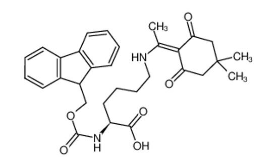 Picture of (2S)-6-[1-(4,4-dimethyl-2,6-dioxocyclohexylidene)ethylamino]-2-(9H-fluoren-9-ylmethoxycarbonylamino)hexanoic acid
