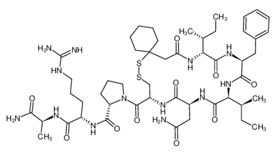 Picture of (d(CH2)51,D-Ile2,Ile4,Arg8,Ala-NH29)-Vasopressin