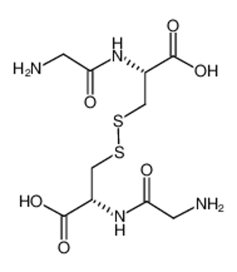 Picture of 2-[(2-aminoacetyl)amino]-3-[[2-[(2-aminoacetyl)amino]-2-carboxyethyl]disulfanyl]propanoic acid