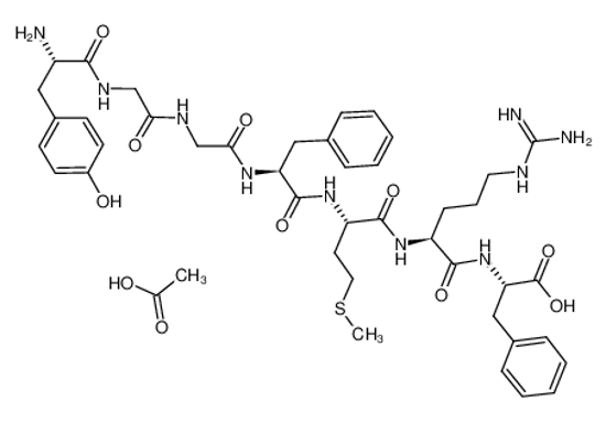 Изображение acetic acid,2-[[2-[[2-[[2-[[2-[[2-[[2-amino-3-(4-hydroxyphenyl)propanoyl]amino]acetyl]amino]acetyl]amino]-3-phenylpropanoyl]amino]-4-methylsulfanylbutanoyl]amino]-5-(diaminomethylideneamino)pentanoyl]amino]-3-phenylpropanoic acid