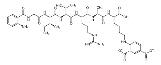 Imagem de Abz-Gly-Ile-Val-Arg-Ala-Lys(Dnp)-OH